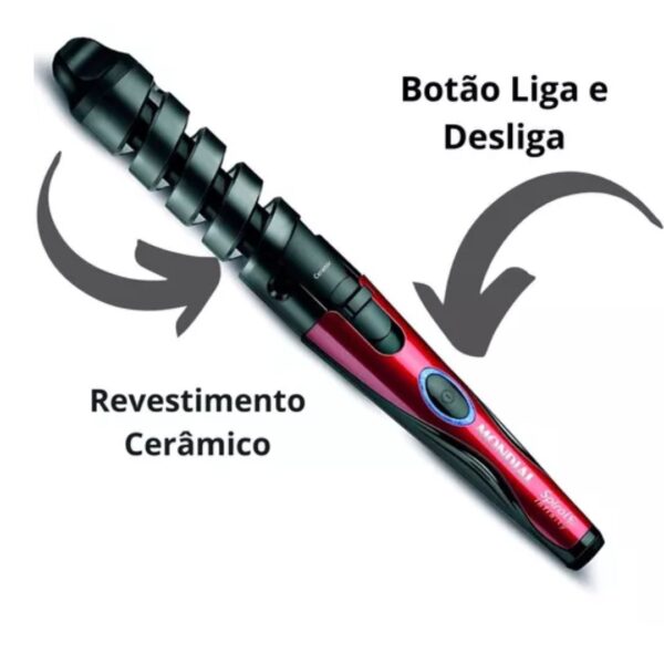 Cacheador Modelador De Cachos Espiral Mondial Em-05 Spiral Infinity - Imagem 4